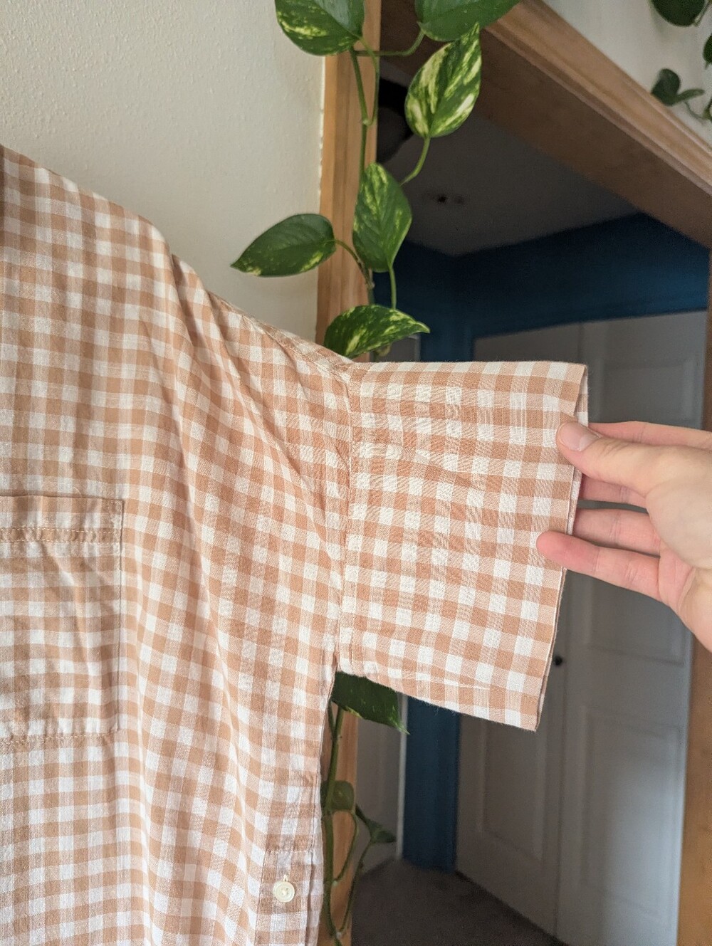 Oversized Madewell Gingham Top - Picture 2 of 8